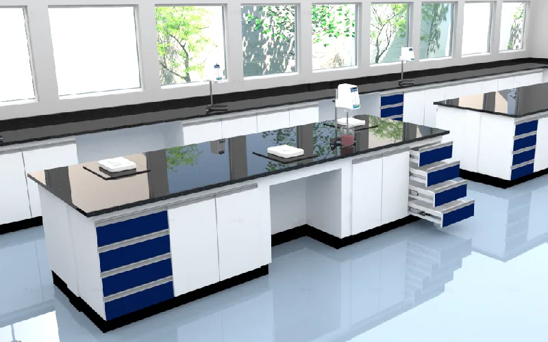 BANCADAS CENTRAIS PARA LABORATÓRIO